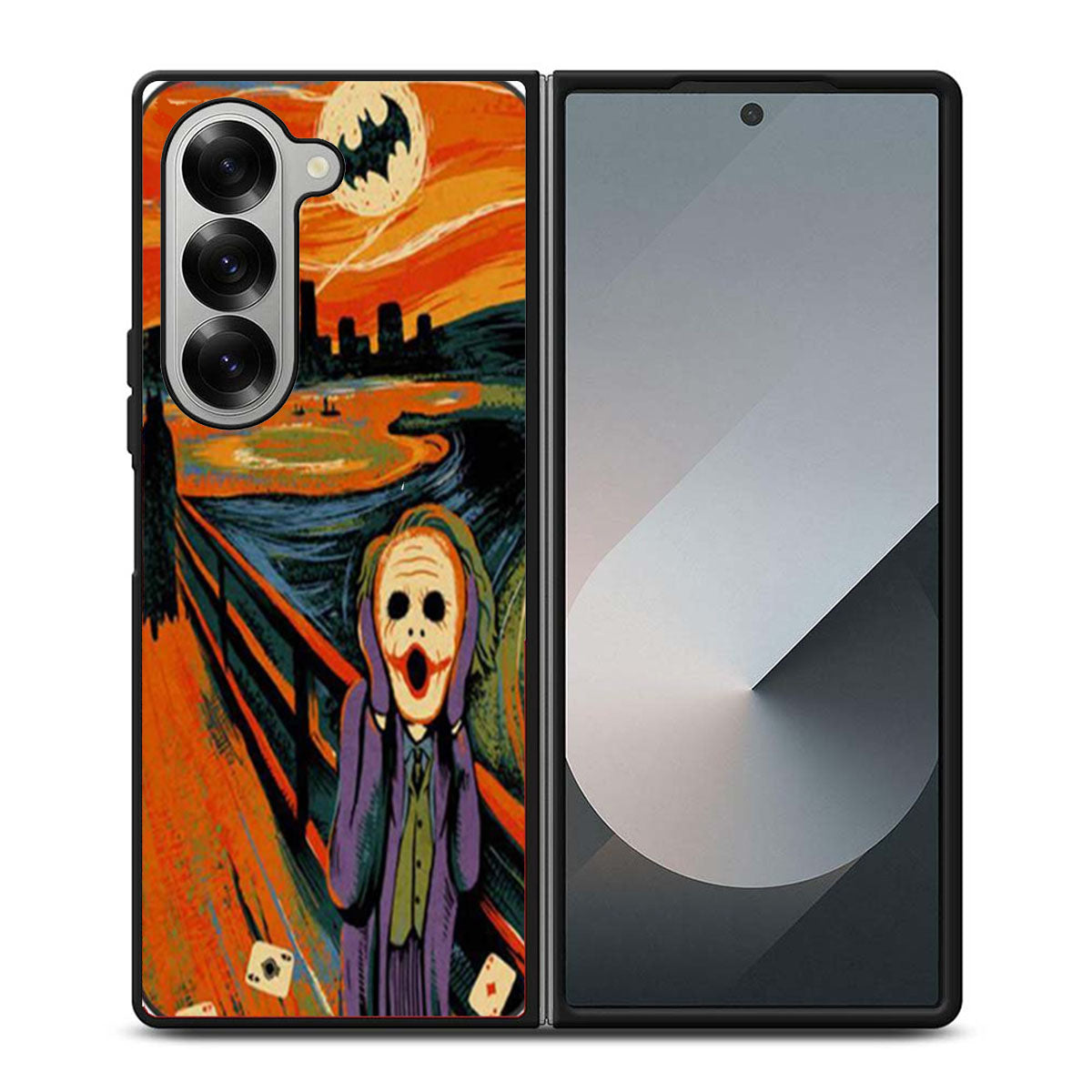 Batman Joker Starry Night Van Gogh Samsung Z Fold 6 Case