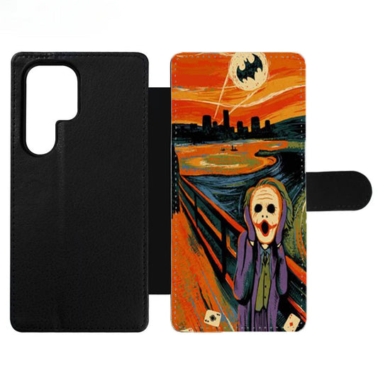 Batman Joker Starry Night Van Gogh Wallet Samsung Case