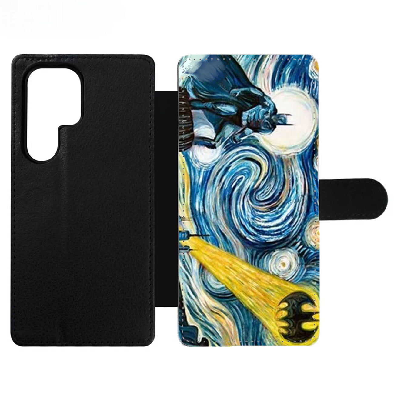 Batman Joker Starry Night Wallet Samsung Case