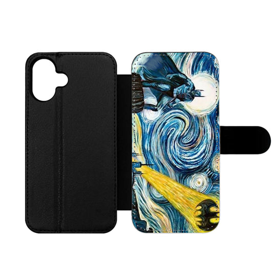 Batman Joker Starry Night Wallet iPhone Case