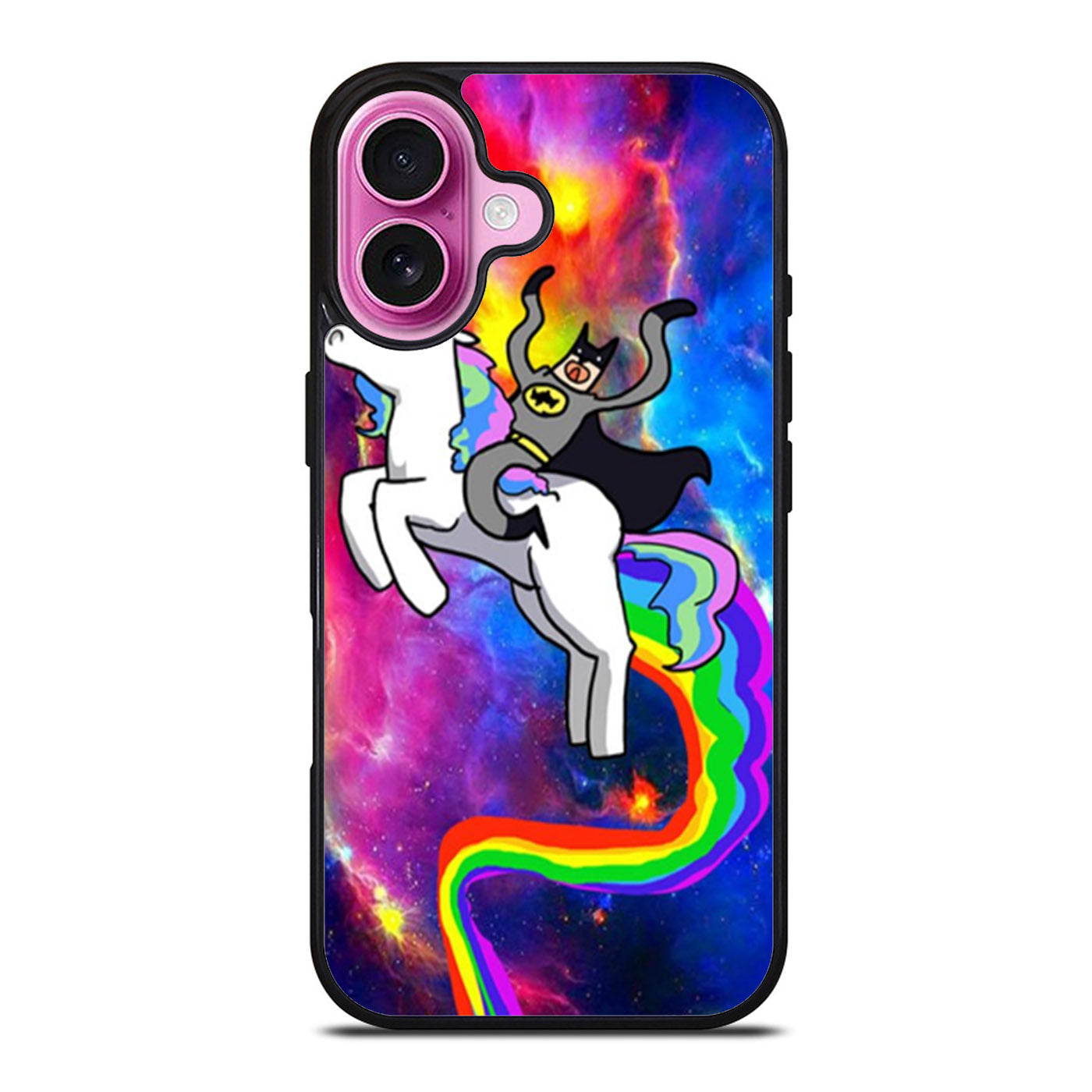 Batman Riding Unicorn iPhone Case Cover