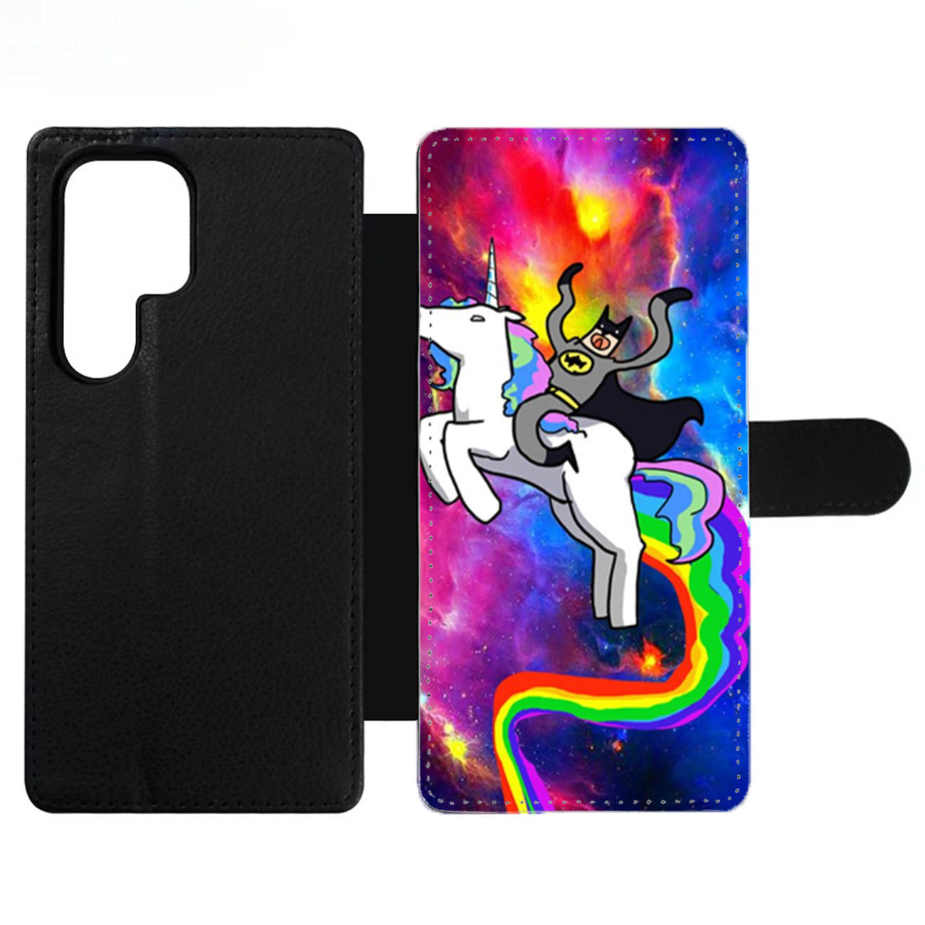 Batman Riding Unicorn Wallet Samsung Case
