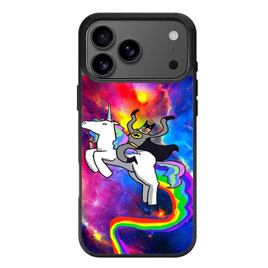 Batman Riding Unicorn iPhone 17 Pro Max Case