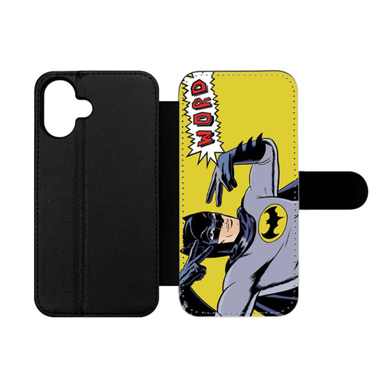 Batman Word Wallet iPhone Case