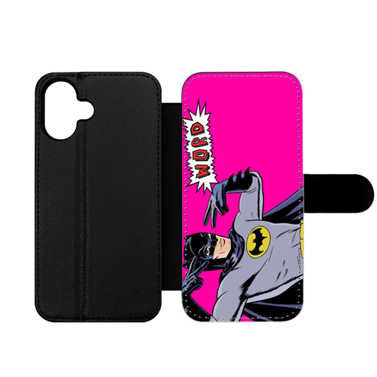 Batman Word Two Wallet iPhone Case