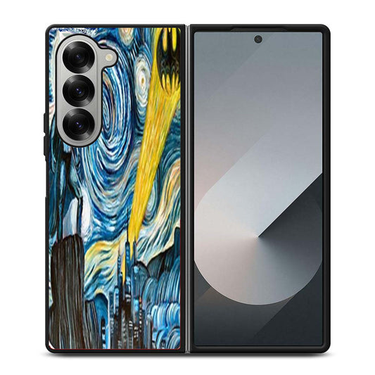 Batman invades Van Goghs Samsung Z Fold 6 Case