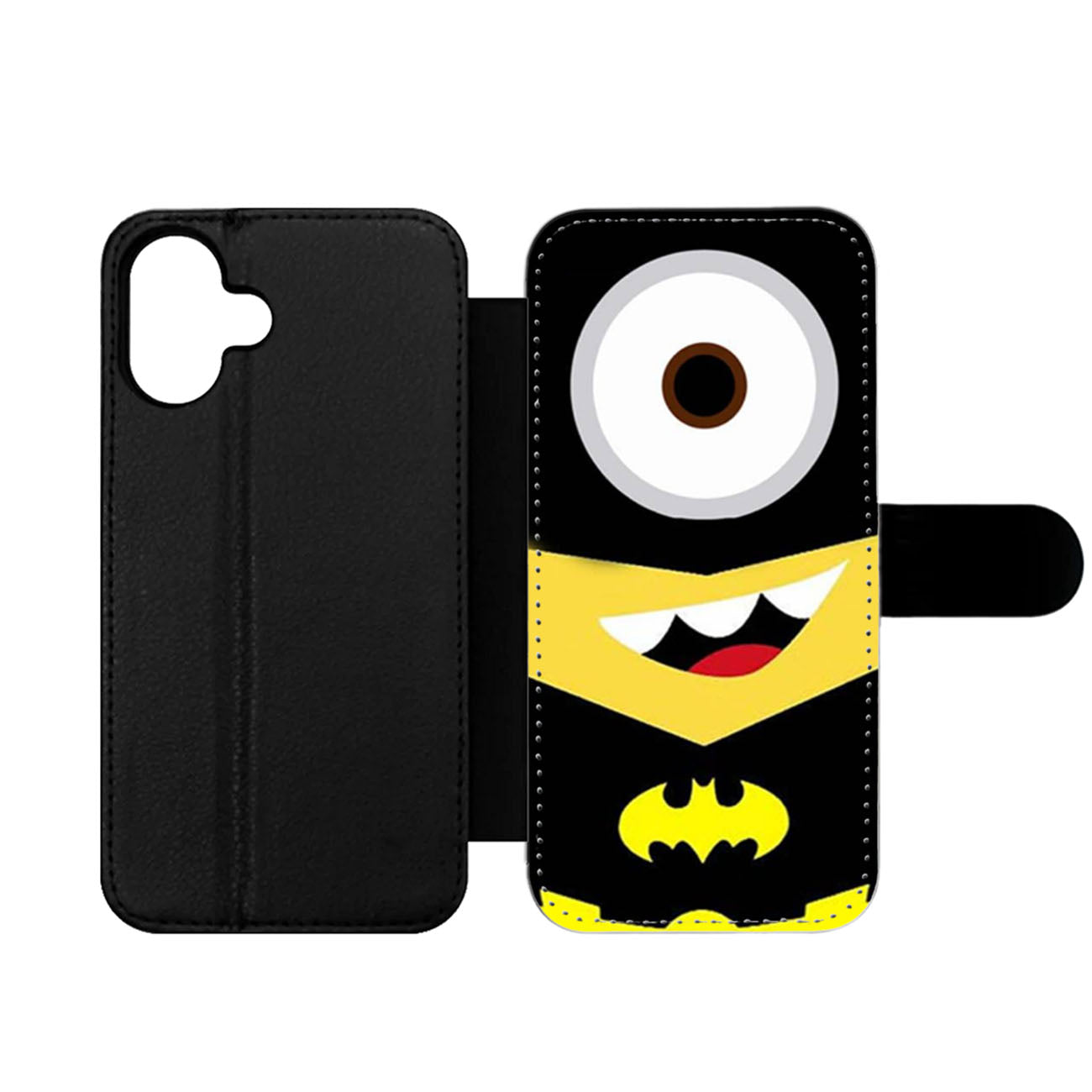 Batman with Mr Minions from Despicable Me Wallet iPhone Case