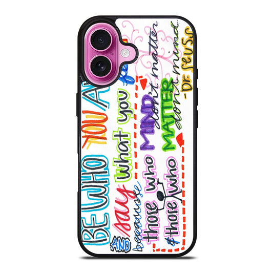 Be Who You Are Quote iPhone Case Cover