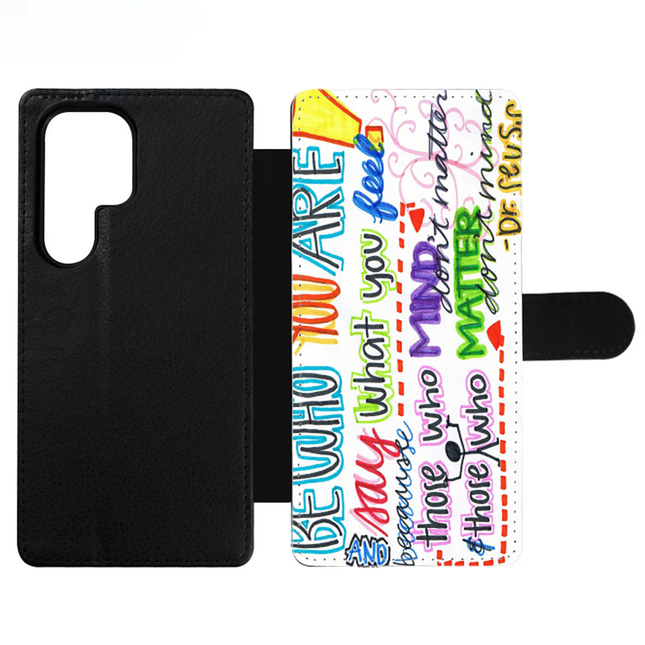 Be Who You Are Quote Wallet Samsung Case