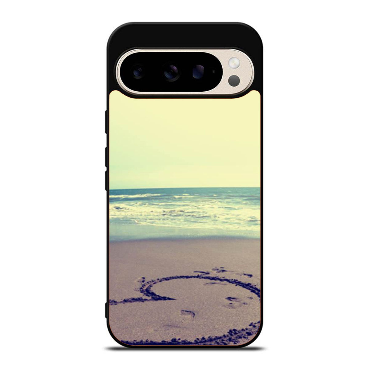Beach Sand Heart Drawing Google Pixel 9 Pro Case