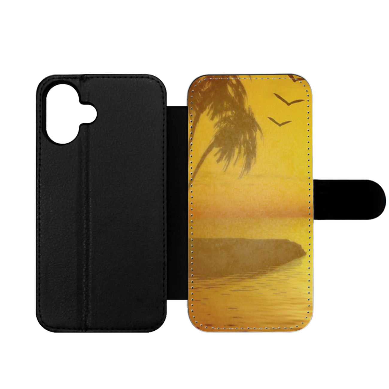 Beach Sunset Wallet iPhone Case