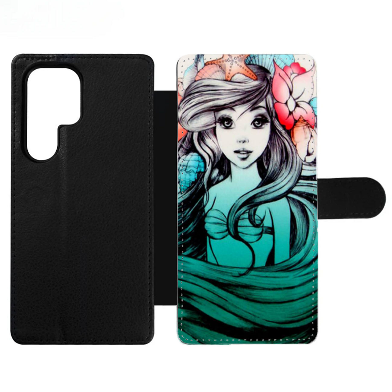 Beautiful Ariel Little Mermaid Disney Wallet Samsung Case