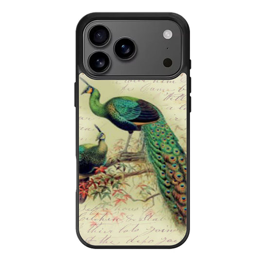 Beautiful Peacock Collage iPhone 17 Pro Max Case