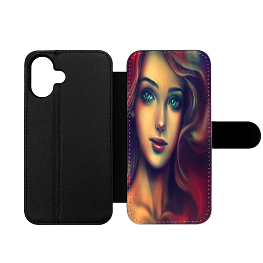 Beautifull Disney Ariel Little Mermaid Wallet iPhone Case