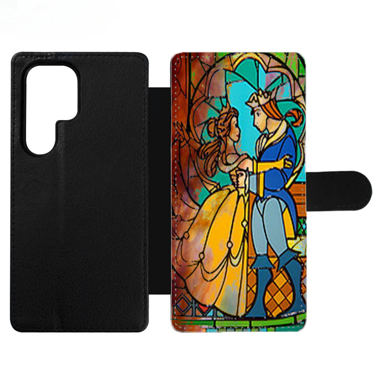 Beauty and The Beast Galaxy Space Wallet Samsung Case