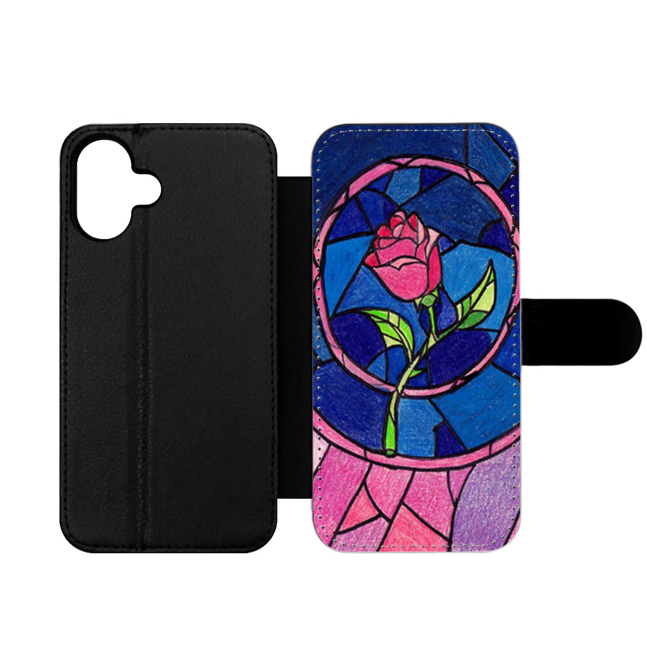 Beauty and The Beast Rose Wallet iPhone Case