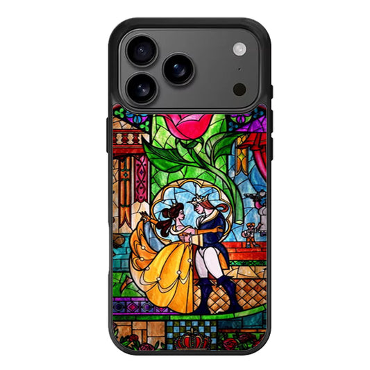 Beauty and The Beast Stained Glass iPhone 17 Pro Max Case