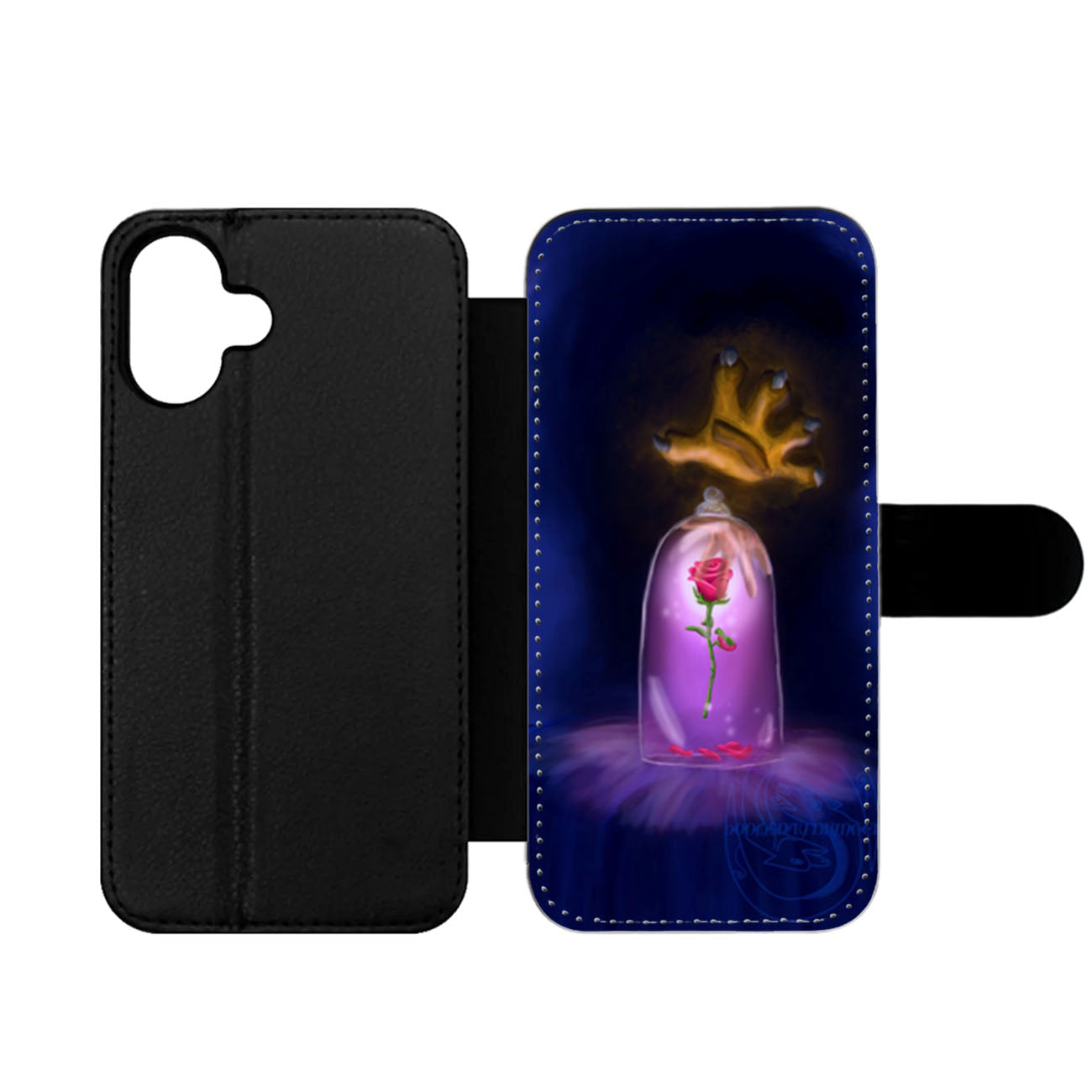 Beauty and the beast Art Wallet iPhone Case