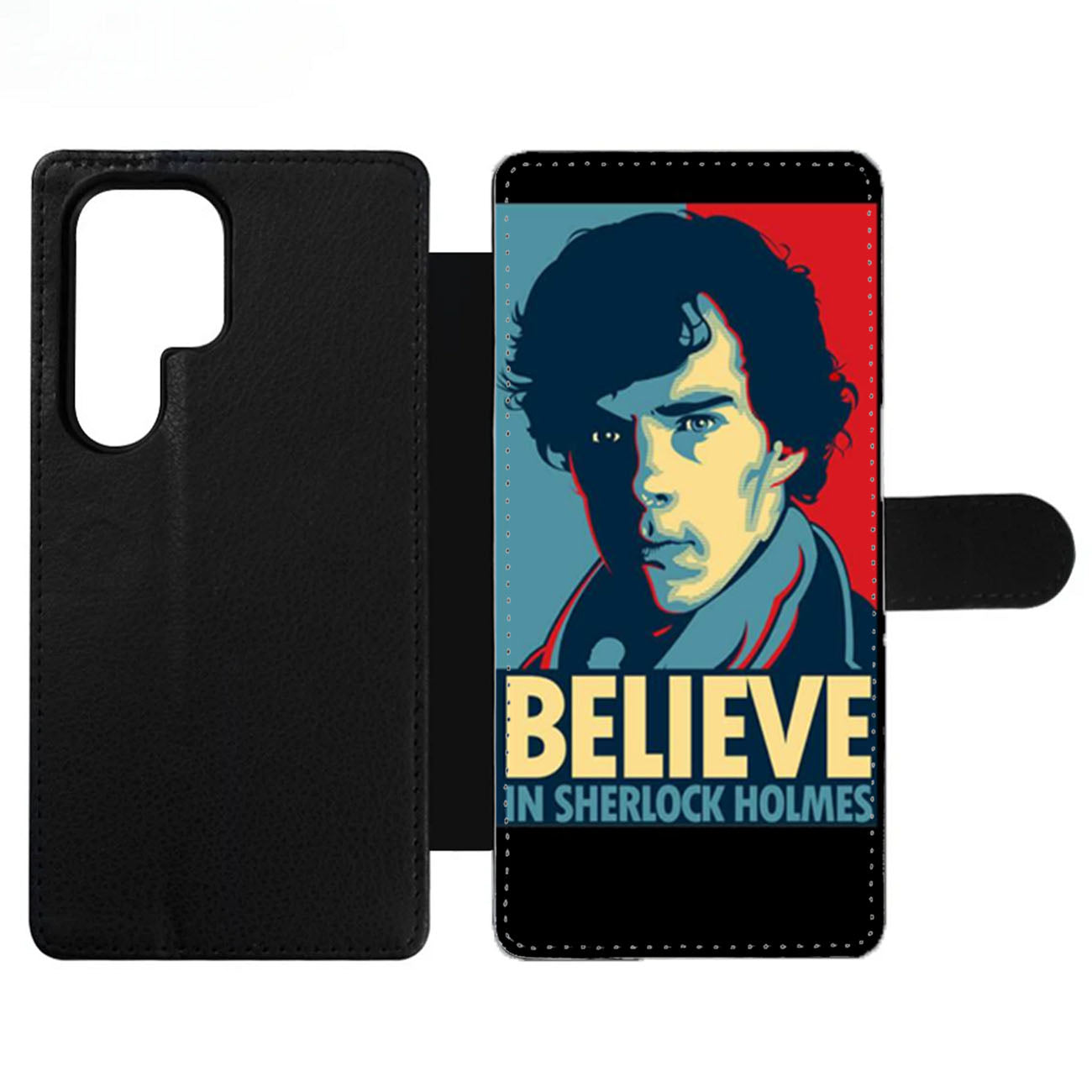 Believe In Sherlock Holmes Wallet Samsung Case