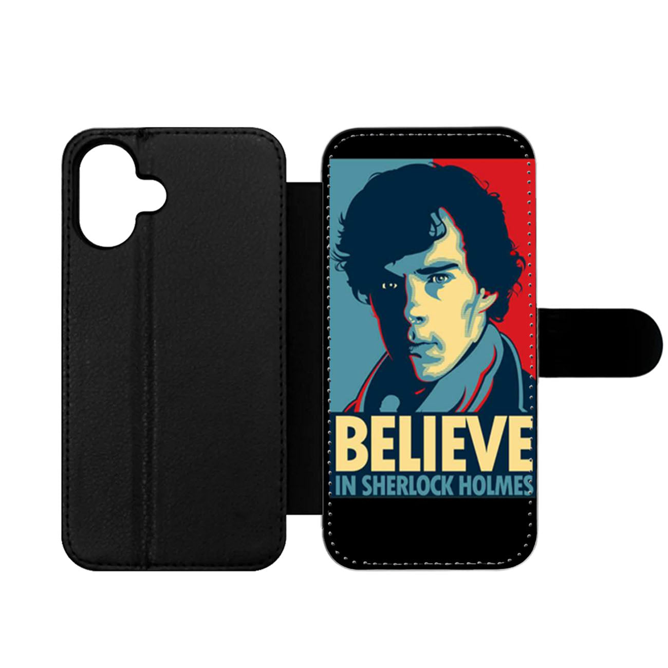 Believe In Sherlock Holmes Wallet iPhone Case
