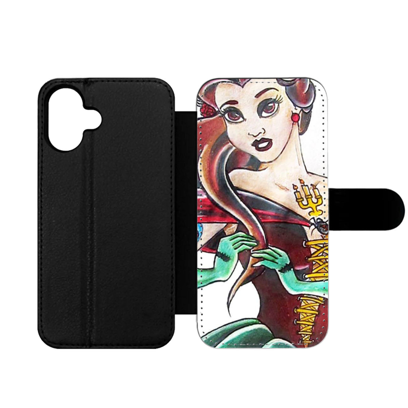 Belle Gothic Disney Wallet iPhone Case