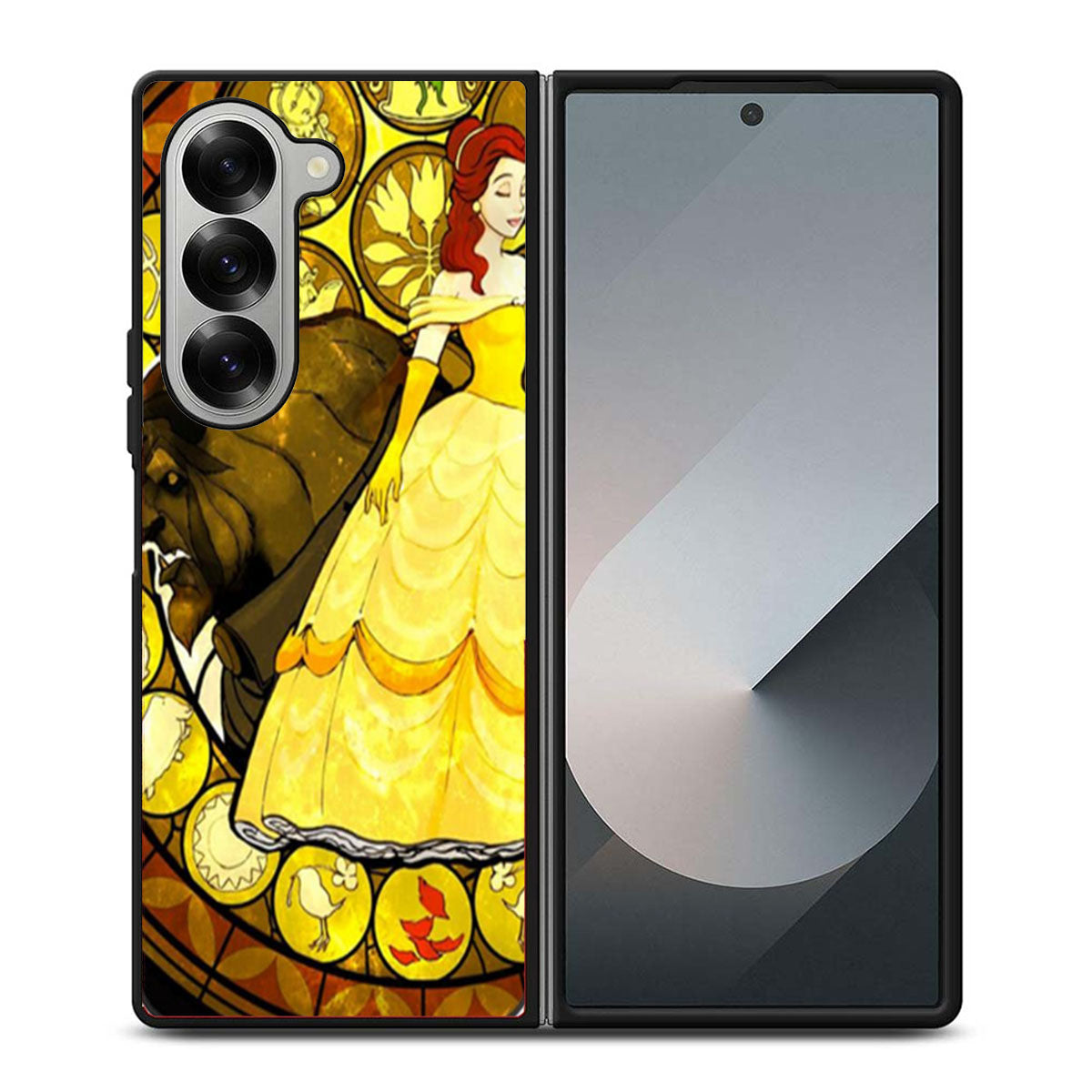 Belle Stained Glass Samsung Z Fold 6 Case