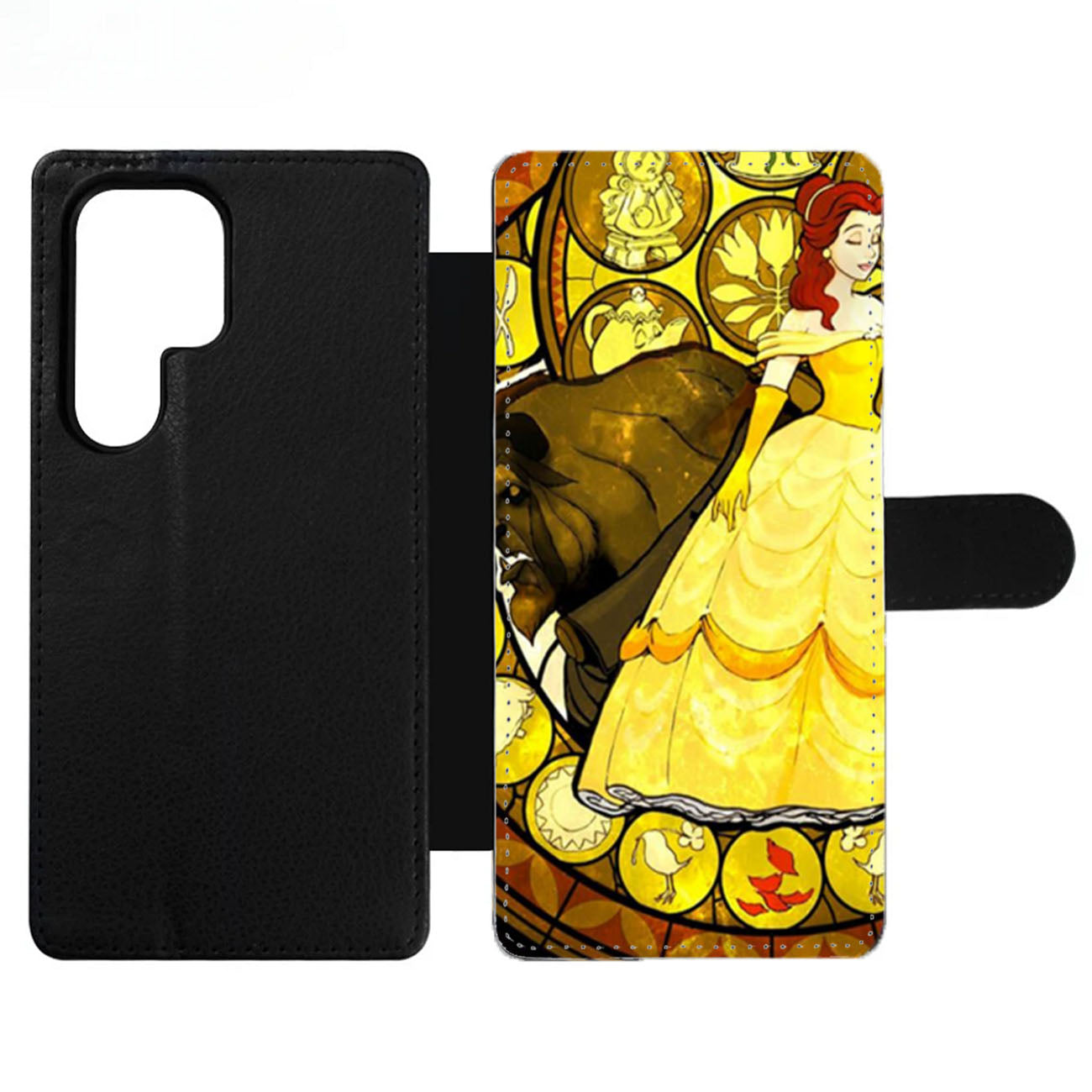 Belle Stained Glass Wallet Samsung Case