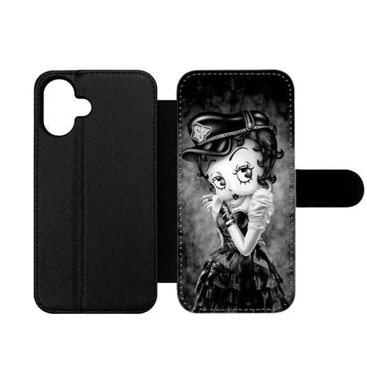 Betty Boop Police Officer Female Cop Wallet iPhone Case