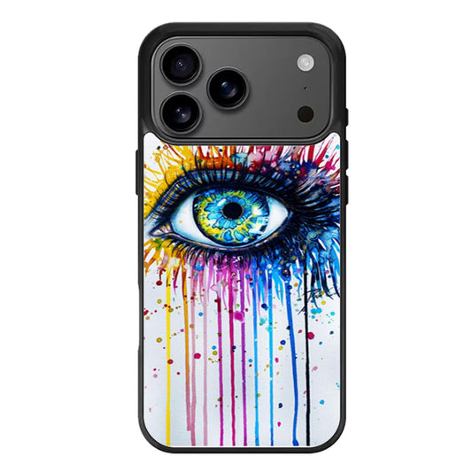 Big Eye Watercolor iPhone 17 Pro Max Case