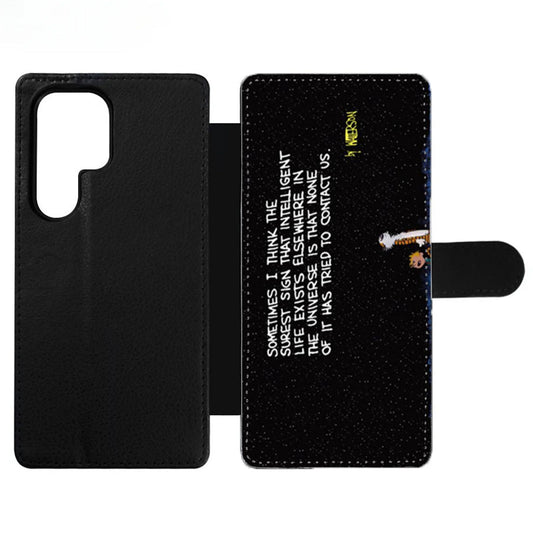 Bill Watterson quote Wallet Samsung Case