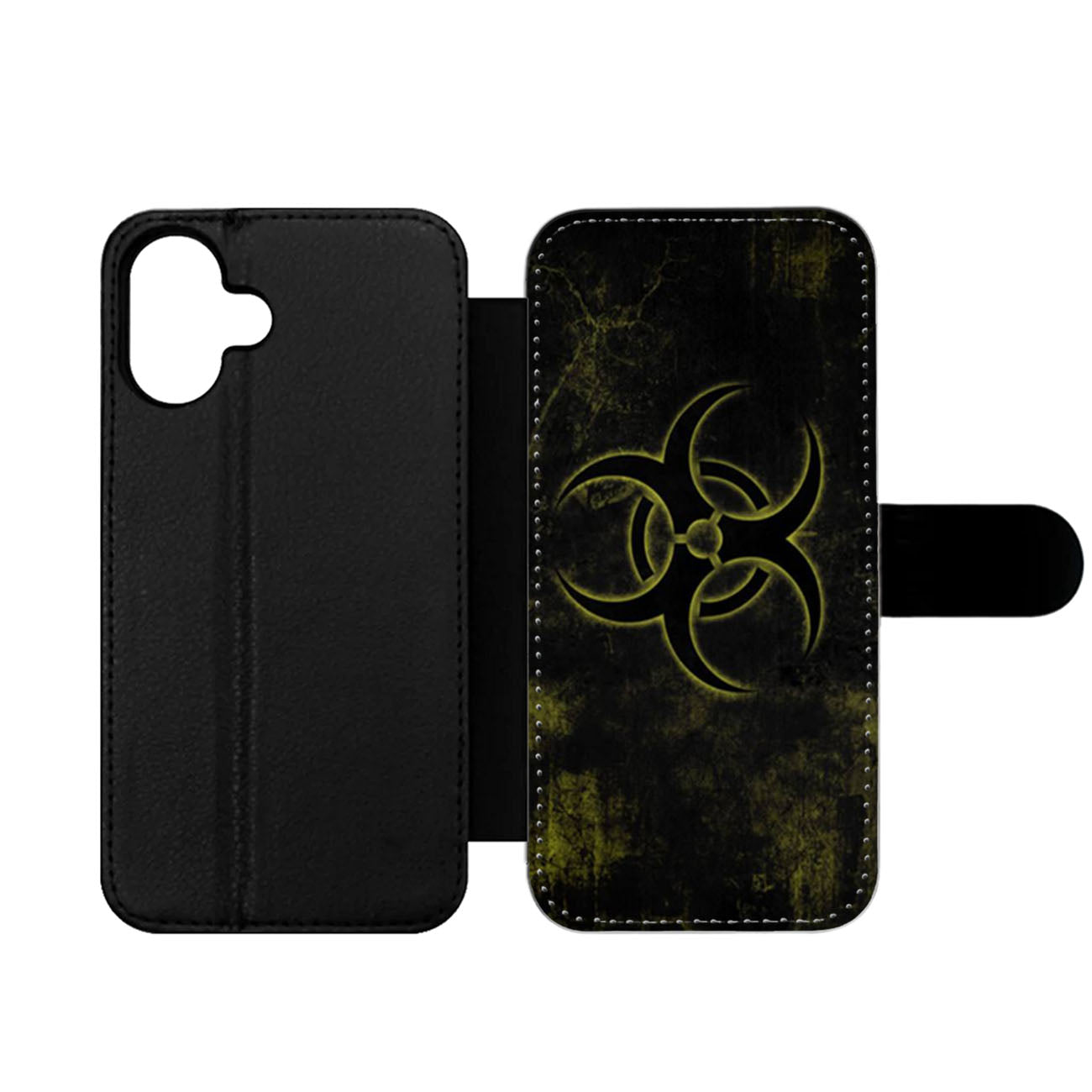 Biohazard Dark Logo Wallet iPhone Case