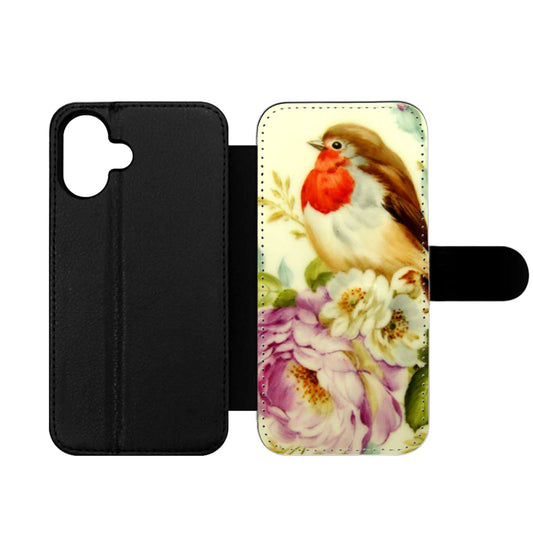 Bird and Flower Wallet iPhone Case