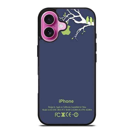 Birds In Green Apple Tree Branch iPhone Case Cover