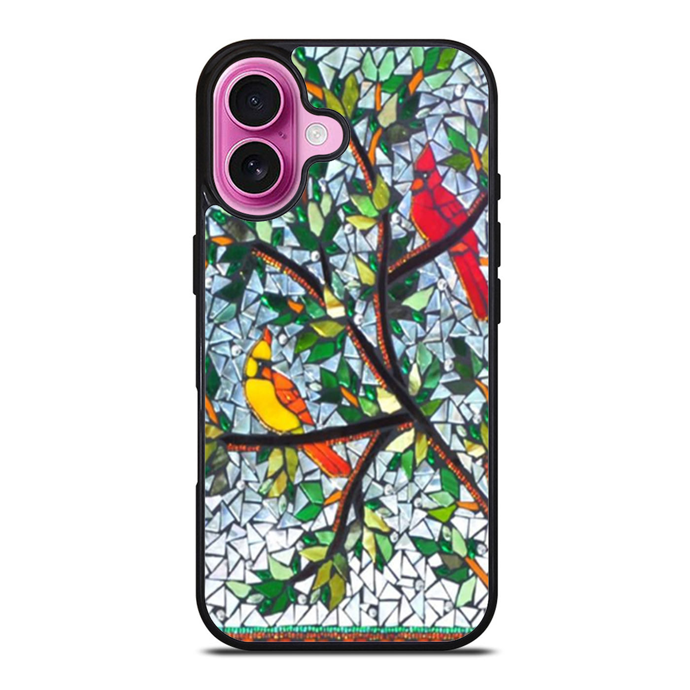 Birds in Tree Mozaic iPhone Case Cover