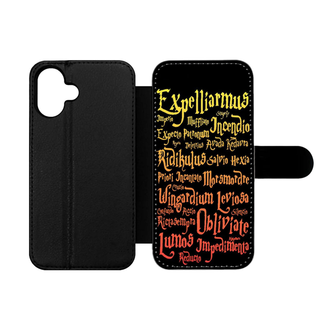 Black Magic Spells Harry Potter Wallet iPhone Case