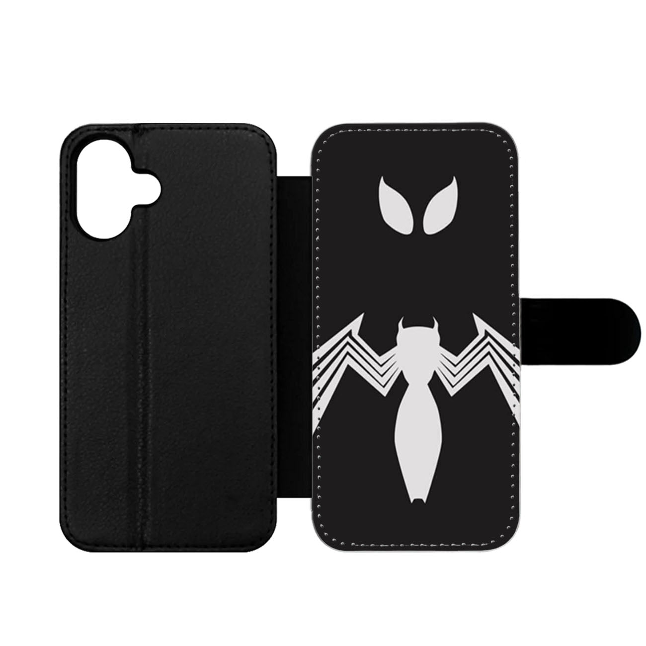 Black Spider Man Wallet iPhone Case