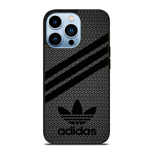 Black Striped Adidas Dark Hexa iPhone 14 Pro Max Case