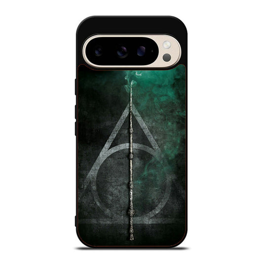 Black Wood Deathly Hallow Google Pixel 9 Pro Case
