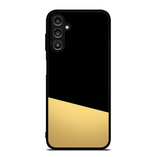 Black and Gold Color Block Samsung A16 Case