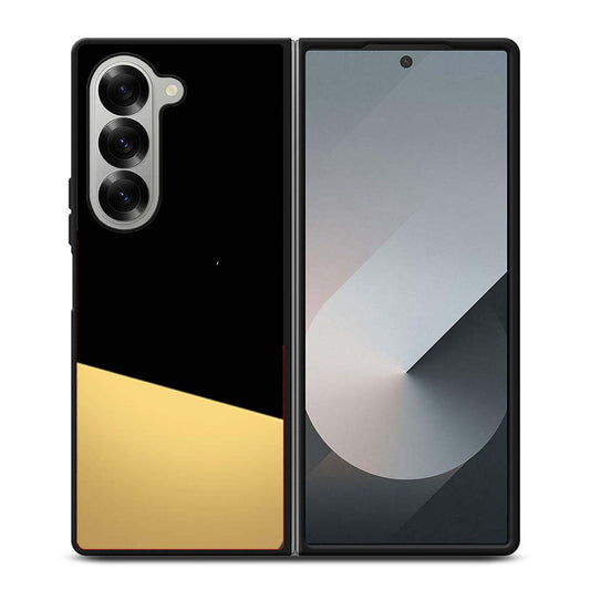 Black and Gold Color Block Samsung Z Fold 6 Case