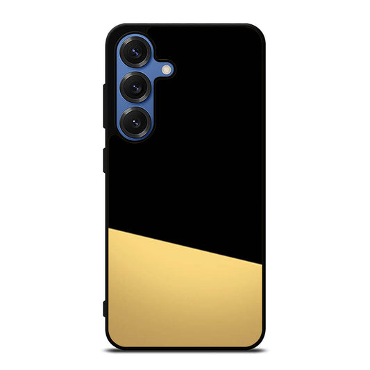 Black and Gold Color Block Samsung S25 Ultra Case