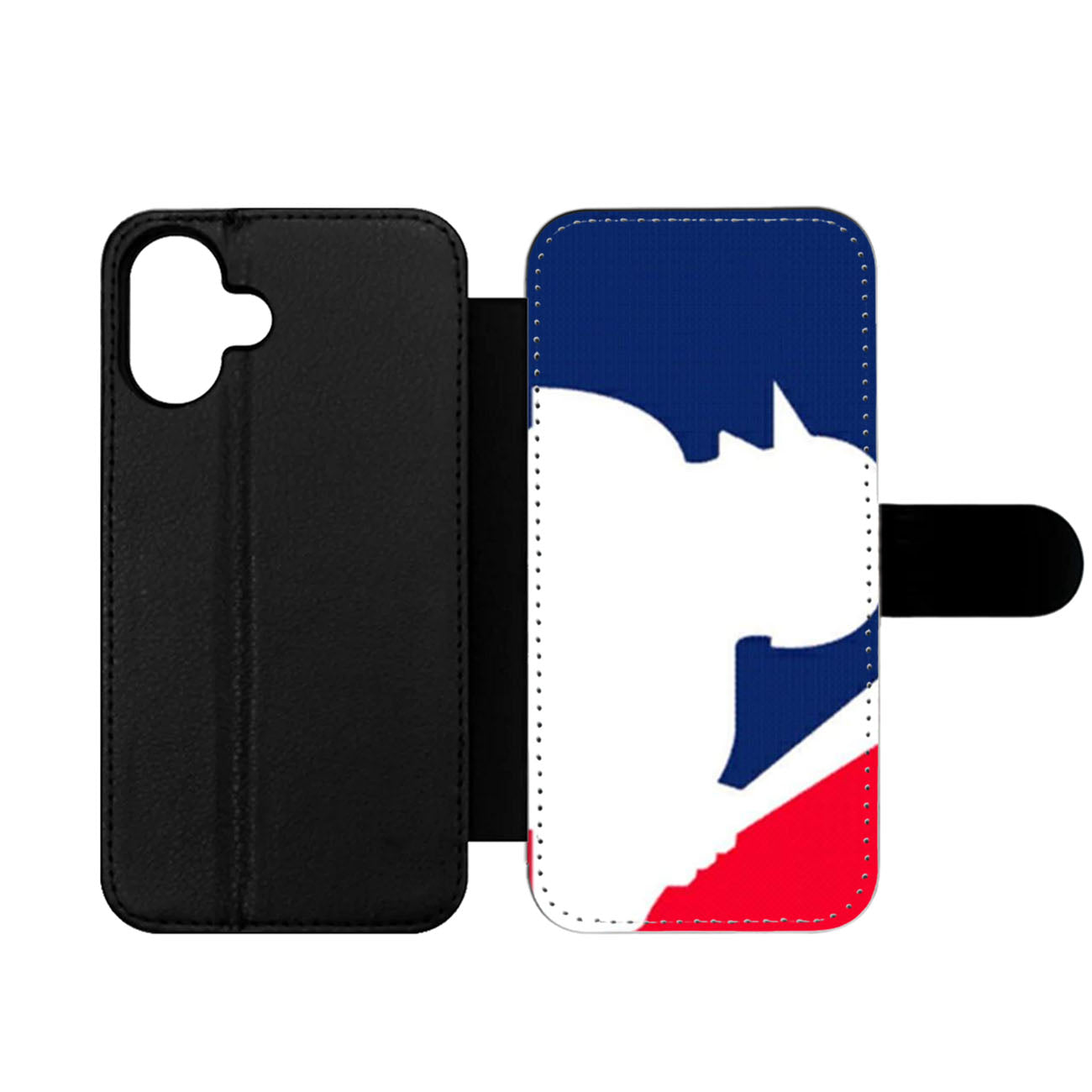 Blue Baseball Major League Wallet iPhone Case