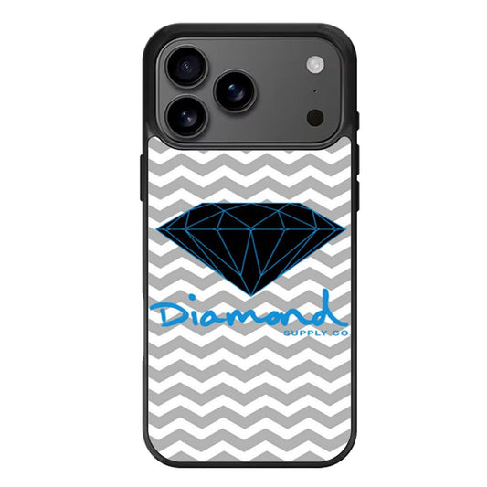 Blue Diamond Chevron iPhone 17 Pro Max Case