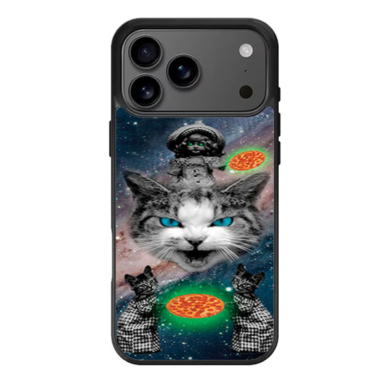 Blue Eyes Galaxy Cats iPhone 17 Pro Max Case