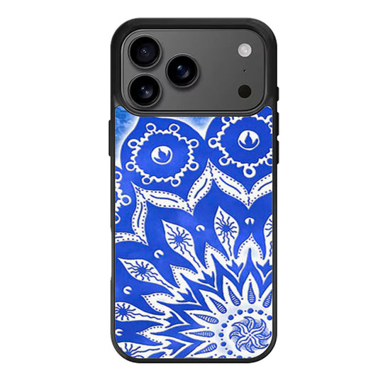 Blue Mandala Pattern iPhone 17 Pro Max Case