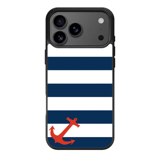 Blue Orange Anchor iPhone 17 Pro Max Case