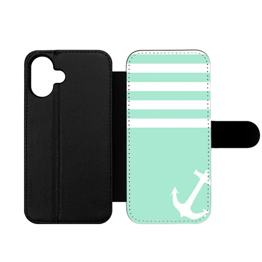 Blue Tiffany Anchor Wallet iPhone Case