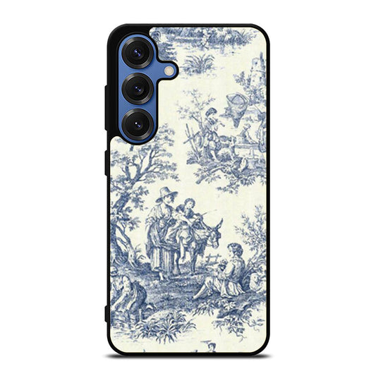Blue Toile Samsung S25 Ultra Case
