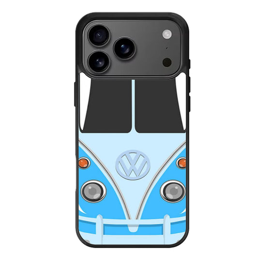 Blue VW Camper Volkswagen Minibus iPhone 17 Pro Max Case