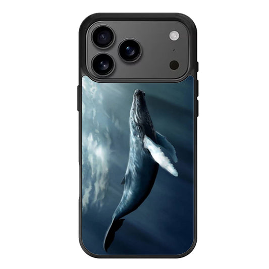 Blue Whale Art iPhone 17 Pro Max Case